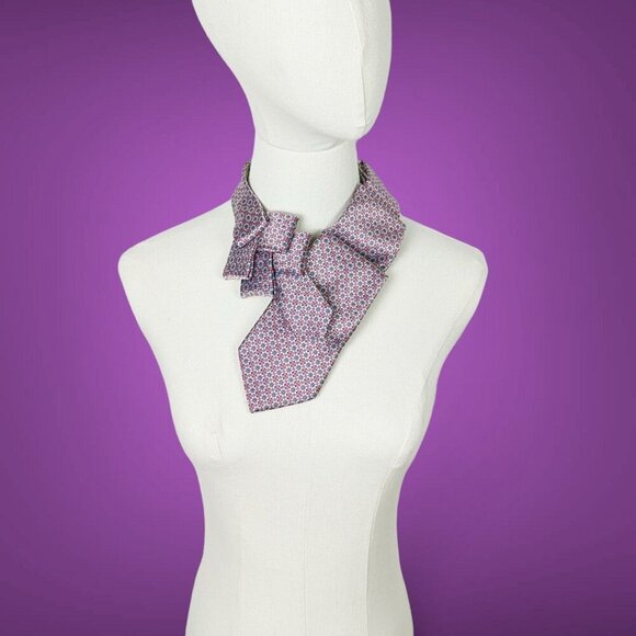Women's Ascot Scarf - Plum Women's Tie - Purple Scarf - Picture 1 of 7